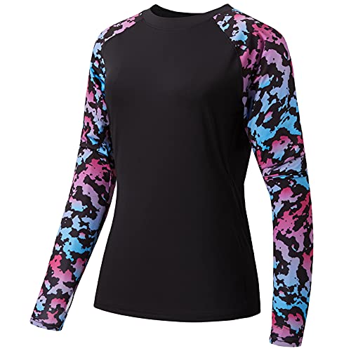 Bassdash Damen Rash Guard UPF 50+ UV Sonnenschutz T-Shirt Langarm Angeln Wandern Performance Shirts von Bassdash