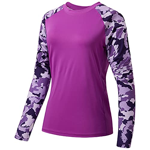 Bassdash Damen Rash Guard UPF 50+ UV Sonnenschutz T-Shirt Langarm Angeln Wandern Performance Shirts von Bassdash