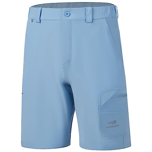 Bassdash FP01M 10,5 Zoll Angel Shorts Kurze Hose für Herren schnell trocknend UPF 50+ wasserabweisend von Bassdash