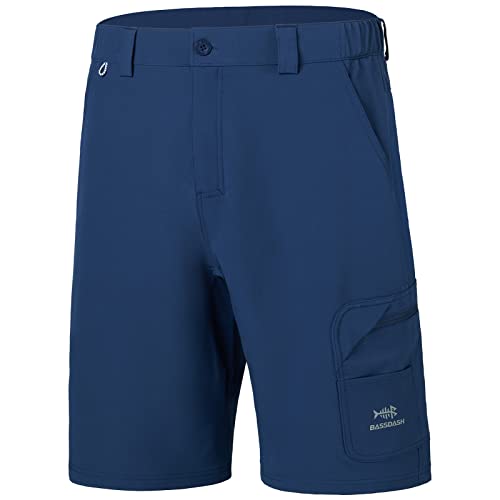Bassdash FP01M 10,5 Zoll Angel Shorts Kurze Hose für Herren schnell trocknend UPF 50+ wasserabweisend von Bassdash