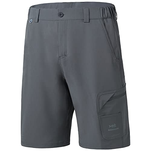 Bassdash FP01M 10,5 Zoll Angel Shorts Kurze Hose für Herren schnell trocknend UPF 50+ wasserabweisend von Bassdash