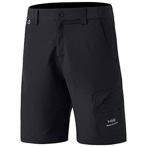 Bassdash FP01M 10,5 Zoll Angel Shorts Kurze Hose für Herren schnell trocknend UPF 50+ wasserabweisend von Bassdash