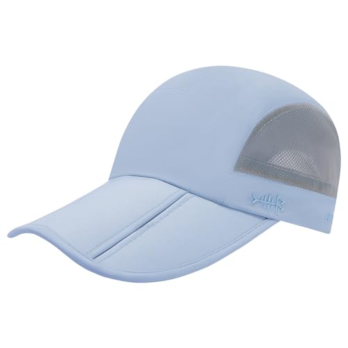 Bassdash Faltbare Angel Baseballkappe UPF 50+,Wasserabweisend Sonnenschutz Tragbare Krempenhüte für den Außenbereich Herren Damen Wandern Verstellbar von Bassdash