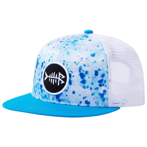 Bassdash Flache Trucker Cap Verstellbar Snapback Cap Baseballkappen Mesh Rückseite für Herren Damen Angeln Jagd von Bassdash