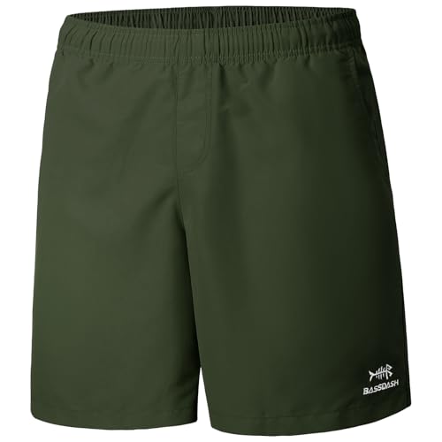 Bassdash Herren Badehose 8" Angeln Wasser Shorts Schnelltrocknend Badeshorts Freizeithose UPF 50+ Leichte Wandern Kajakfahren von Bassdash