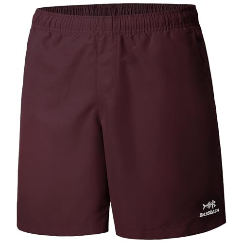 Bassdash Herren Badehose 8" Angeln Wasser Shorts Schnelltrocknend Badeshorts Freizeithose UPF 50+ Leichte Wandern Kajakfahren von Bassdash