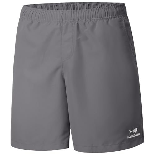 Bassdash Herren Badehose 8" Angeln Wasser Shorts Schnelltrocknend Badeshorts Freizeithose UPF 50+ Leichte Wandern Kajakfahren von Bassdash