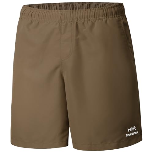 Bassdash Herren Badehose 8" Angeln Wasser Shorts Schnelltrocknend Badeshorts Freizeithose UPF 50+ Leichte Wandern Kajakfahren von Bassdash