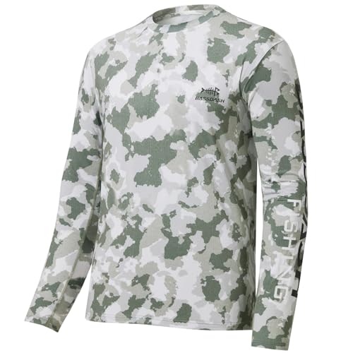 Bassdash Herren Camo Angeln T-Shirt UPF 50 + Langarm Schnell Trockene Leichte T-Shirts FüR Outdoor-Wandern Kajak Atmungsaktiv Surfen Angeln Wandern Top FS37M von Bassdash