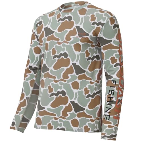 Bassdash Herren Camo Angeln T-Shirt UPF 50 + Langarm Schnell Trockene Leichte T-Shirts FüR Outdoor-Wandern Kajak Atmungsaktiv Surfen Angeln Wandern Top FS37M von Bassdash