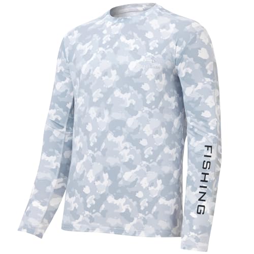 Bassdash Herren Camo Angeln T-Shirt UPF 50 + Langarm Schnell Trockene Leichte T-Shirts FüR Outdoor-Wandern Kajak Atmungsaktiv Surfen Angeln Wandern Top FS37M von Bassdash