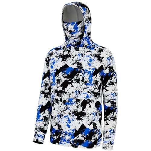 Bassdash Herren Fleece Hoodie Warmer Pullover Kapuzenpullover mit Schlauchschal Wasserdicht Jagd Angeln Sweatshirt FS18M von Bassdash