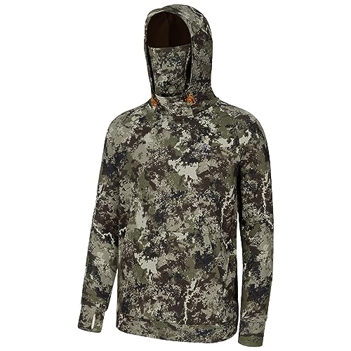 Bassdash Herren Fleece Hoodie Warmer Pullover Kapuzenpullover mit Schlauchschal Wasserdicht Jagd Angeln Sweatshirt FS18M von Bassdash