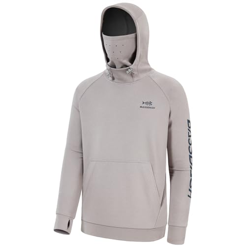 Bassdash Herren Fleece Hoodie Warmer Pullover Kapuzenpullover mit Schlauchschal Wasserdicht Jagd Angeln Sweatshirt FS18M von Bassdash