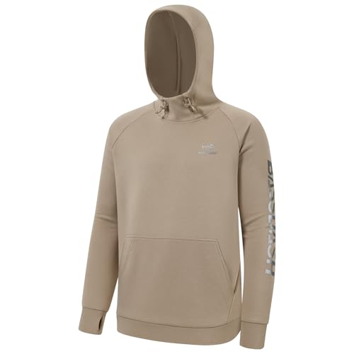 Bassdash Herren Hoodies Fleece Gefüttert Kapuzenpullover für Herren Wasserdicht Pullover Hoody Sweatshirt Dehnbar Angeln Jagd Training Sweatshirt FS32M von Bassdash