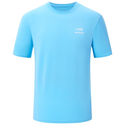 Bassdash Herren T-Shirts Kurzarm UPF 50+ Angelshirts Performance UV-Sonnenschutz Wandern Atmungsaktives Schnelltrocknendes von Bassdash