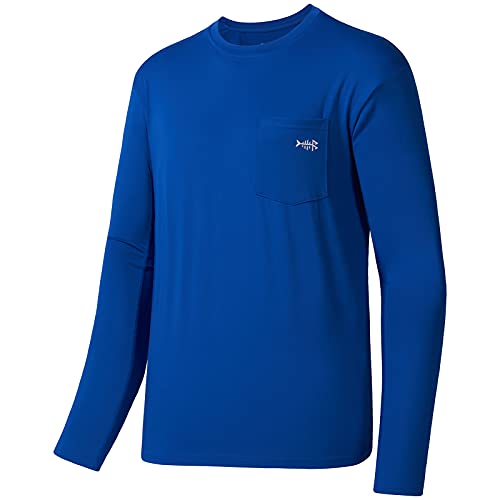 Bassdash Herren UPF 50+ Performance Langarm T-Shirt UV-Sonnenschutz Angeln Wandern Sport Shirts von Bassdash