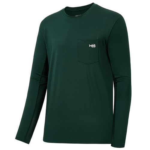Bassdash Herren UPF 50+ Performance Langarm T-Shirt UV-Sonnenschutz Angeln Wandern Sport Shirts von Bassdash