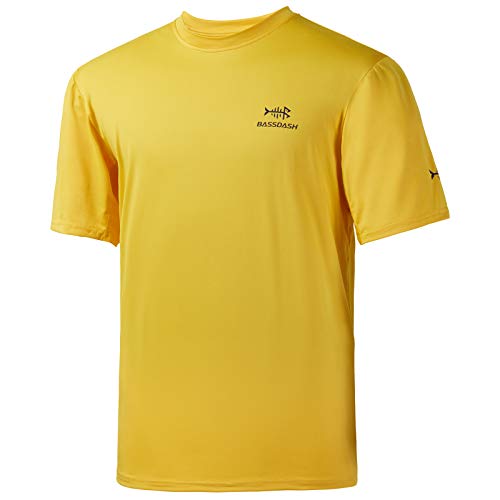 Bassdash Herren UPF 50+ Sonnenschutz Angeln Shirt Kurzarm UV T-Shirt von Bassdash