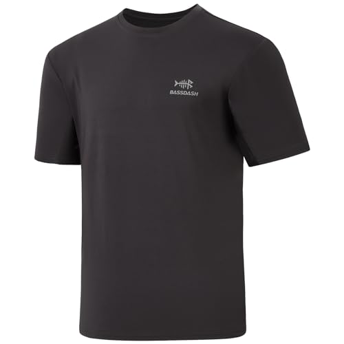 Bassdash Herren UPF 50+ Sonnenschutz Angeln Shirt Kurzarm UV T-Shirt von Bassdash