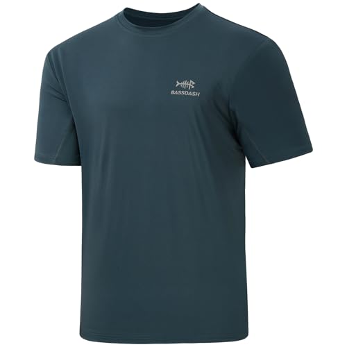 Bassdash Herren UPF 50+ Sonnenschutz Angeln Shirt Kurzarm UV T-Shirt von Bassdash
