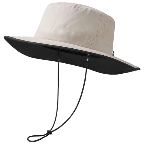 Bassdash Sonnenhut Fischerhut Sommerhut UPF 50+ wasserabweisender mit laserperforiertem Netz verstellbar Herren Damen Angeln Wandern von Bassdash