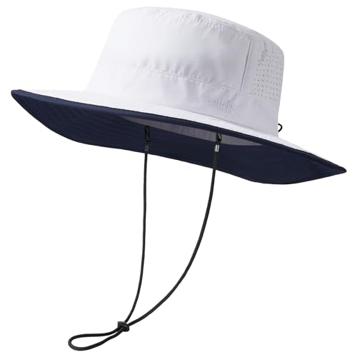 Bassdash Sonnenhut Fischerhut Sommerhut UPF 50+ wasserabweisender mit laserperforiertem Netz verstellbar Herren Damen Angeln Wandern von Bassdash