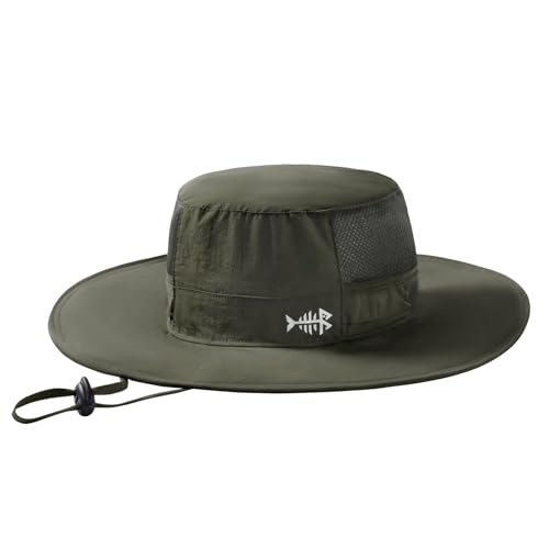 Bassdash UPF 50 + Angeln Sonnenhut Herren Wasserdicht Unisex Breite Krempe Bucket Boonie Hut Outdoor Fischerhut für Wandern Camping Safari Klassische BuschhüTe FH15 von Bassdash