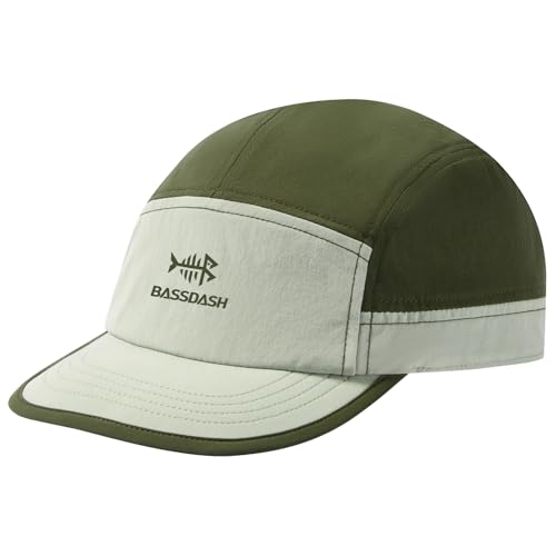 Bassdash Ultra-Light UPF 50+ Baseball Cap Unisex Baseballkappe Unstrukturierte Schnelle Trockene Falthutverstellbare Outdoor-Aktivitäten für Männer und Frauen von Bassdash