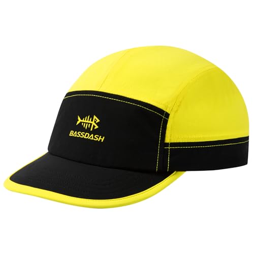 Bassdash Ultra-Light UPF 50+ Baseball Cap Unisex Baseballkappe Unstrukturierte Schnelle Trockene Falthutverstellbare Outdoor-Aktivitäten für Männer und Frauen von Bassdash