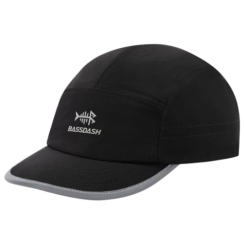 Bassdash Ultra-Light UPF 50+ Baseball Cap Unisex Baseballkappe Unstrukturierte Schnelle Trockene Falthutverstellbare Outdoor-Aktivitäten für Männer und Frauen von Bassdash