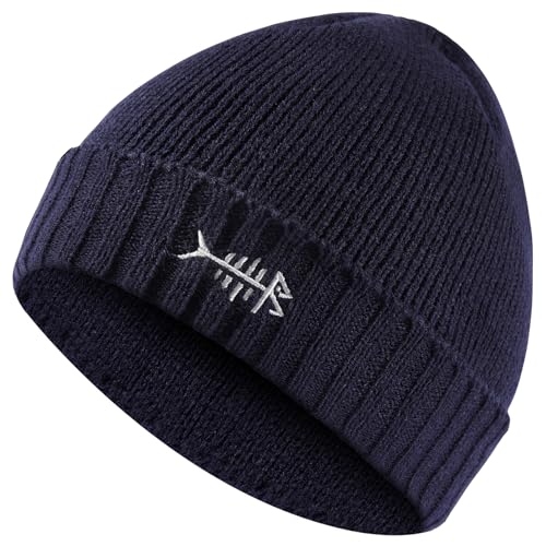 Bassdash Winter Beanie Mütze mit Fleece Futter Dick, Wintermütze Herren Damen, Stretchy Cuffed Knit Strickmütze Unisex von Bassdash