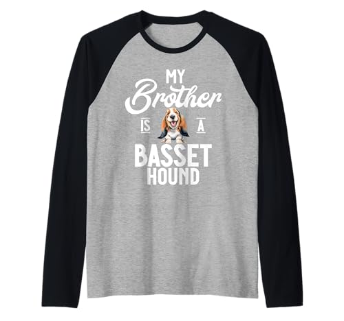 Mein Mädchen ist EIN Basset Hound Raglan von Basset Hound Gifts