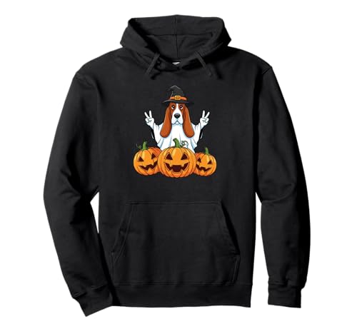 Basset Hound Ghost Pumpkin Boo Halloween Kinder Herren Damen Pullover Hoodie Basset Hound Ghost Pumpkin Boo Halloween Kinder Herren Damen Pullover Hoodie von Basset Hound Lover Halloween Ghost Pumpkin Outfits