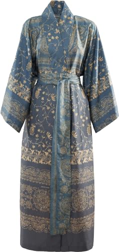 Bassetti BRENTA Kimono aus 100% Baumwollsatin in der Farbe Perlgrau G1, Größe: S-M - 9325960 von Bassetti