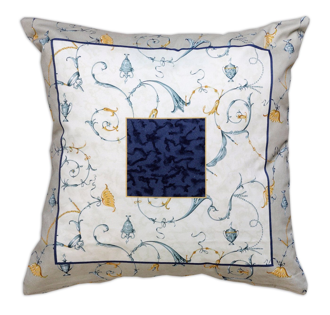 Bassetti Kimono Bassetti Kissenhülle Twill OPLONTIS, B3 Blau 40 x 40 von Bassetti