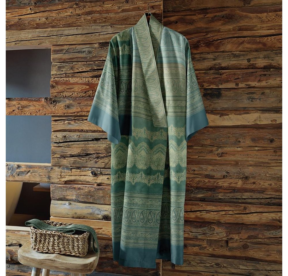 Bassetti Kimono Brunelleschi V4 S/M, 100% Baumwolle, mit Bindegürtel, Mako-Satin von Bassetti