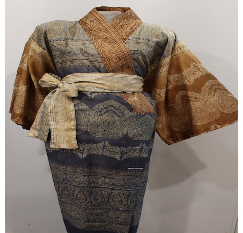 Bassetti Kimono Brunelleschi V7 L/XL, 100% Baumwolle, Mit Bindegürtel, Mako-Satin von Bassetti