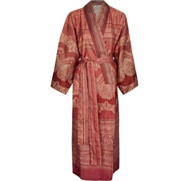 Bassetti Kimono CARRARA R1 in L/XL, 100% Baumwolle, Mit Bindegürtel, Mako-Satin von Bassetti