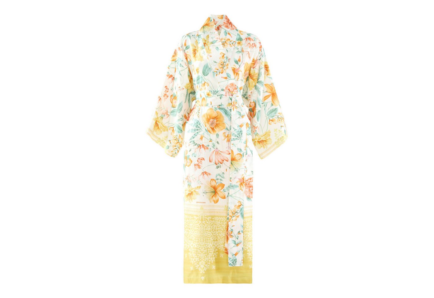 Bassetti Kimono CASABLANCA, lang, Baumwolle, Gürtel, aus hochwertigem Baumwollsatin von Bassetti