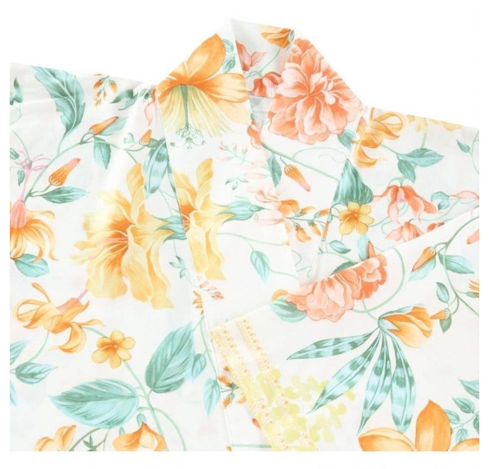 Bassetti Kimono Kimono Casablanca Y1 von Bassetti L/XL, Mako Satin, im Geschenkkarton, mit Bindegürtel von Bassetti