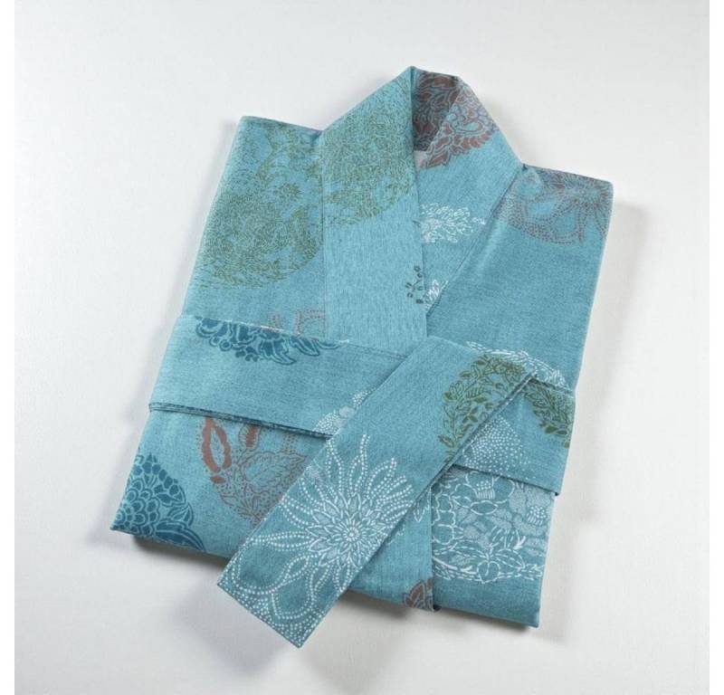 Bassetti Kimono Kimono Florence von Bassetti L/XL, Mako Satin, im Geschenkkarton, Bindegürtel von Bassetti