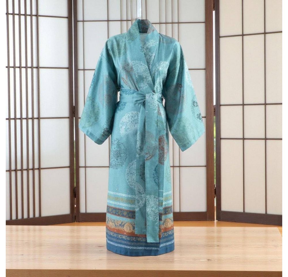 Bassetti Kimono Kimono Florence von Bassetti S/M, Mako Satin, im Geschenkkarton, Bindegürtel von Bassetti
