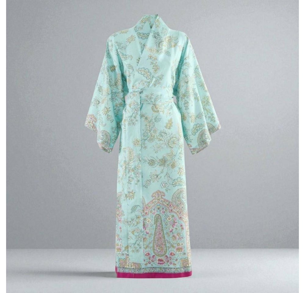 Bassetti Kimono Kimono Indian Roses T1 von Bassetti L/XL, Mako Satin, im Geschenkkarton, mit Bindegürtel von Bassetti