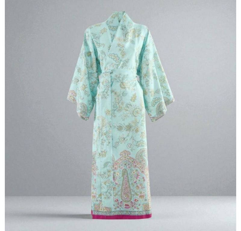 Bassetti Kimono Kimono Indian Roses T1 von Bassetti L/XL, Mako Satin, im Geschenkkarton, mit Bindegürtel von Bassetti