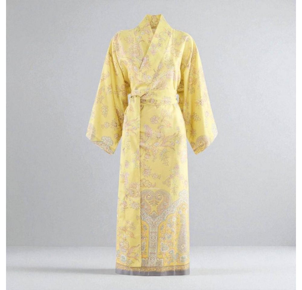 Bassetti Kimono Kimono Indian Roses Y1 von Bassetti L/XL, Mako Satin, im Geschenkkarton, mit Bindegürtel von Bassetti