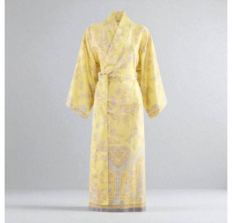 Bassetti Kimono Kimono Indian Roses Y1 von Bassetti L/XL, Mako Satin, im Geschenkkarton, mit Bindegürtel von Bassetti