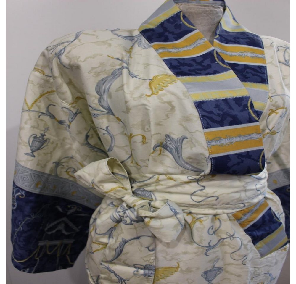 Bassetti Kimono OPLONTIS V9 in S/M, 100% Baumwolle, mit Bindegürtel, Mako-Satin von Bassetti