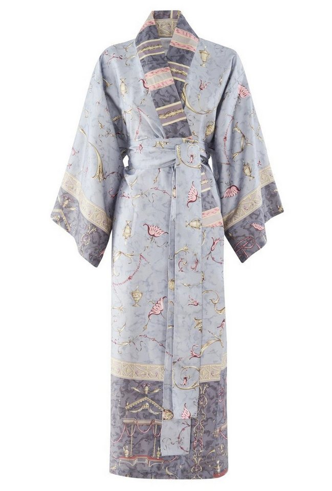 Bassetti Kimono Oplontis G1 Limited Edition in L/XL, 100% Baumwolle, mit Bindegürtel, Mako-Satin von Bassetti