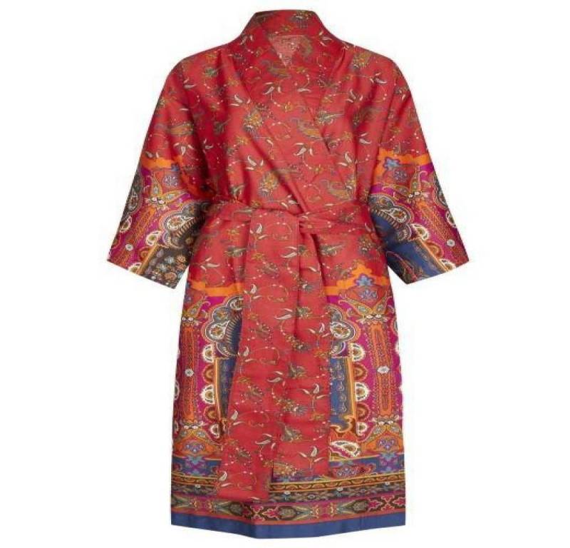 Bassetti Kimono PIAZZA DEI NORMANNI R1 in L/XL, 100% Baumwolle, mit Bindegürtel, Mako-Satin von Bassetti
